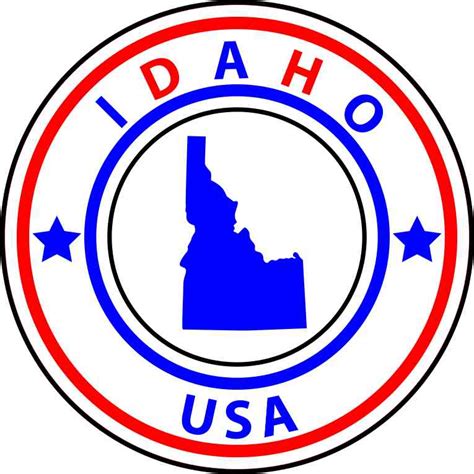 5in x 5in State Circle Idaho Sticker Vinyl Bumper Sticker Sign Hobby Decal - StickerTalk®