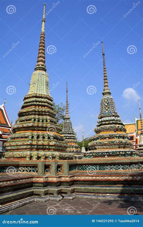 07 February 2019, Bangkok, Thailand, Wat Pho Temple Complex. Buddhist ...