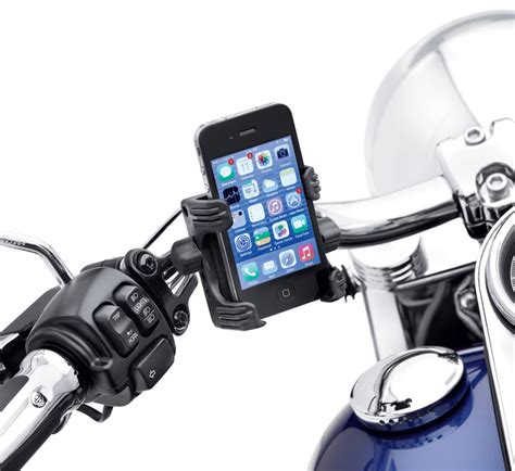 Universal Handlebar Mount Phone Carrier | Phone carrier, Harley ...