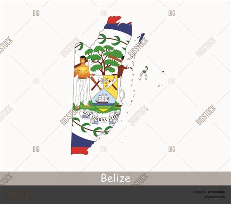 Belize Map Flag. Map Vector & Photo (Free Trial) | Bigstock