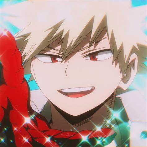 an anime character with blonde hair and blue eyes holding his hand up to his face