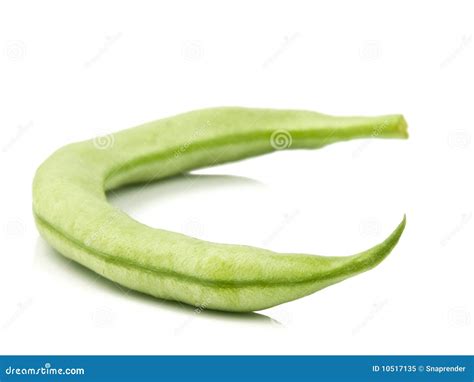 Single Green Bean Royalty Free Stock Photo - Image: 10517135