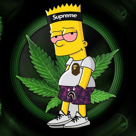 Bart Simpson Weed, gangster bart simpson HD phone wallpaper | Pxfuel