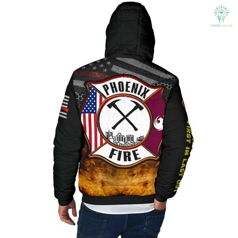 Phoenix Arizona Fire Rescue Department Firefighters Duty Hooded Jacket ...