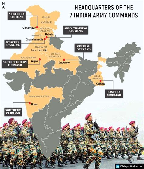 indian-army-commands-map | My India