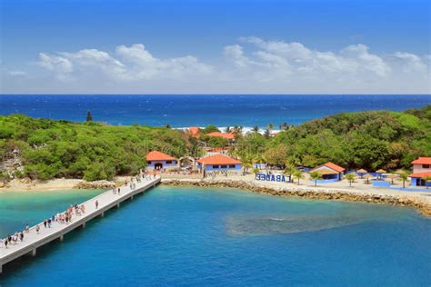 Beach And Tropical Resort, Labadee Island, Haiti. Stock Image - Image of montserrat, central ...