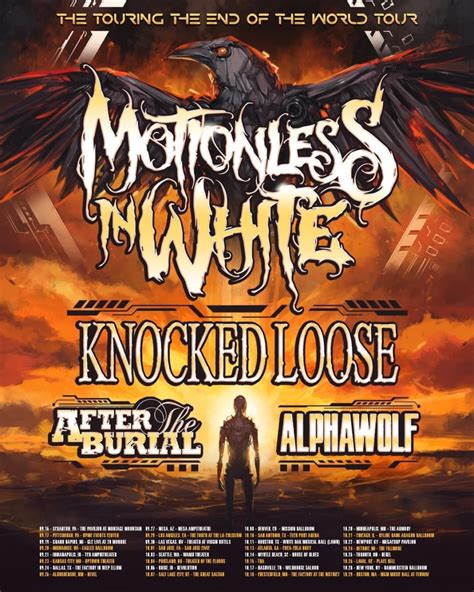 Motionless In White announce The Touring The End of The World Tour, kicking off with The ...