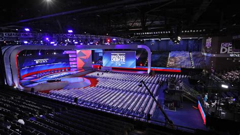 ABC goes structural for its Democratic debate stage design - NewscastStudio