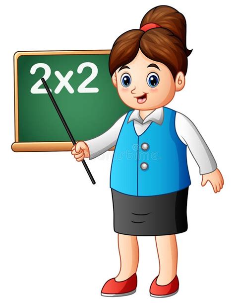 Teacher Clipart Cartoon - Rectangle Circle