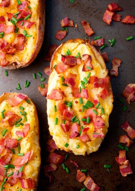 Cheddar and Bacon Twice-Baked Potatoes