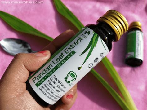 Natural Pandan Leaf Extract Concentrate Bio Nutricia Memudahkan Kerja Memasak - MaisarahSidi.com