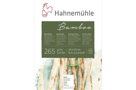 Hahnemuhle Bamboo 265gsm, 24x32cm Pad, 25 Sheets | SAA