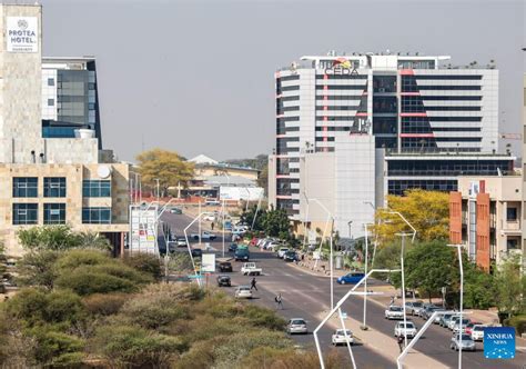 View of Gaborone, Botswana-Xinhua