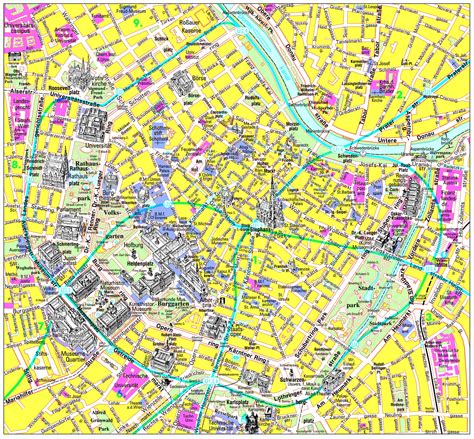 Vienna Inner City Tourist Map - Vienna Austria • mappery