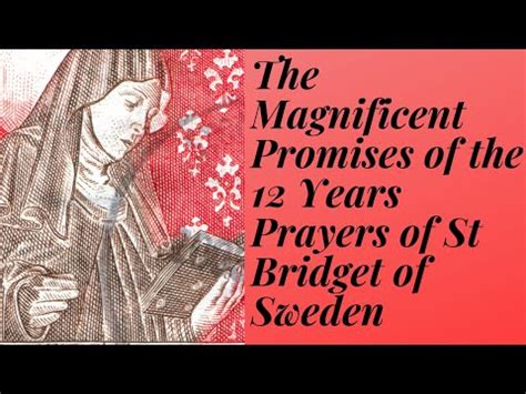 st bridget 12 year prayers promises - YouTube