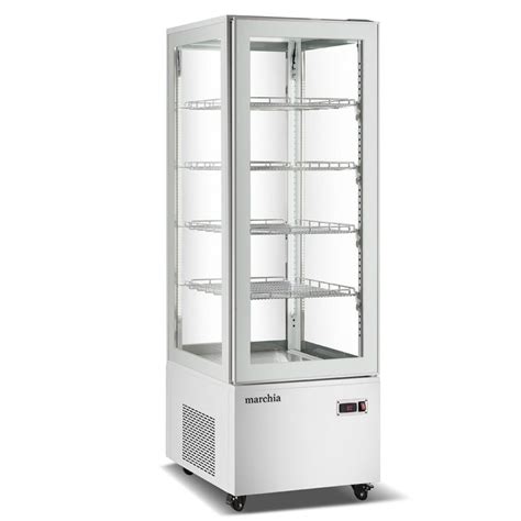 MVS500-W Vertical Standing Refrigerated Cake Display Case, White