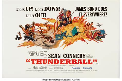 James Bond Thunderball Movie Poster Reprint.... Movie/TV | Lot #51187 ...