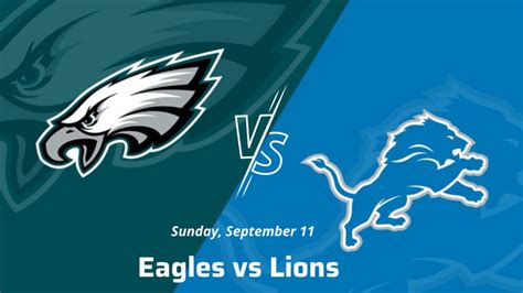 Eagles vs Lions Live Stream: Time, TV Info, Odds, Game Preview