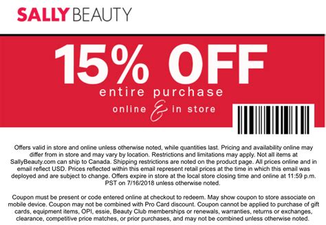 Sally Beauty Supply Coupons Get 15 Sally Beauty Promo Codes And ...