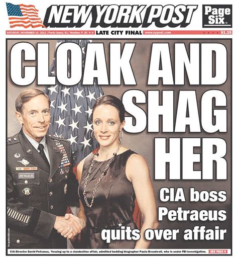 #Petraeus #affair #newspaper best cover | New york post, Headlines, Newspaper front pages