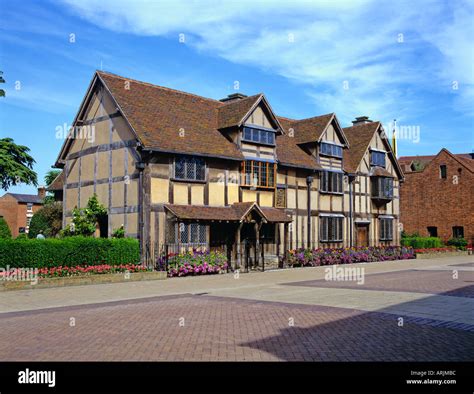 Shakespeare's Birthplace Stratford upon Avon Warwickshire England Stock ...