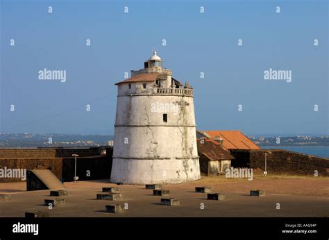 Lighthouse Upper Fort Aguada Goa India Stock Photo - Alamy