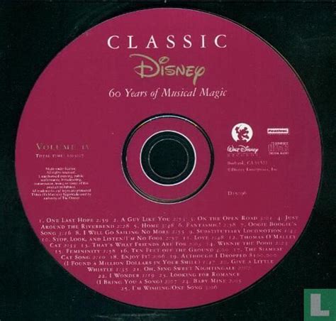 Classic Disney: 60 Years of musical magic Volume 4 CD D15096 (1996) - Various artists - LastDodo