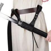 Medieval Leather Sword Holder Pu Leather Left/right Hand - Temu