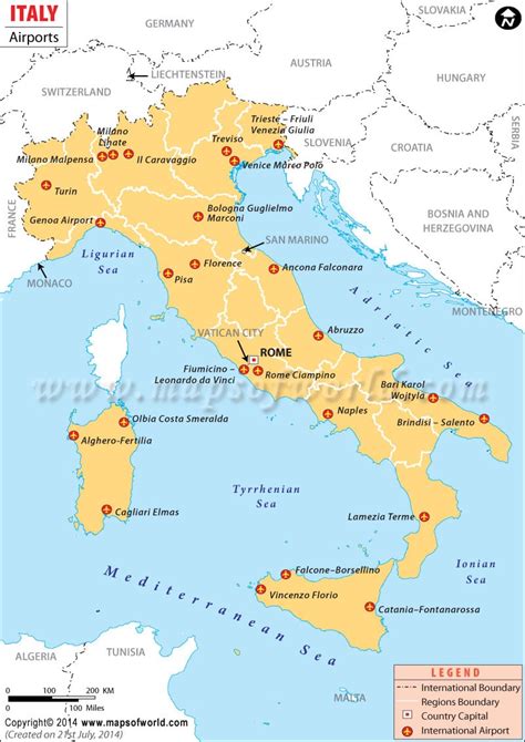 Airport In Italy Map - Ronna Chrystel