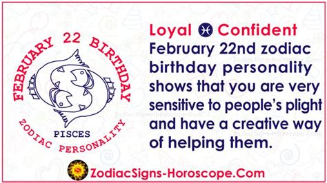 February 22 Zodiac (Pisces) Horoscope Birthday Personality and Lucky ...