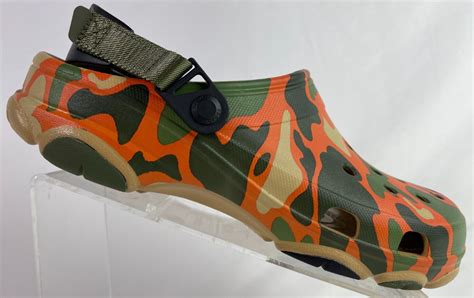 Crocs Classic All Terrain Camo Clog 208062-2UG Orange Camouflage Men’s ...