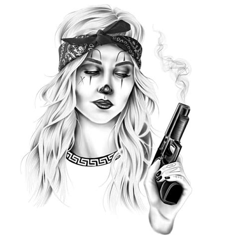 Gangster Girl Coloring Pages