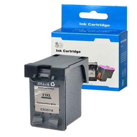 21XL Black Ink Cartridge compatible with HP Deskjet D1520 D1530 D1550 ...