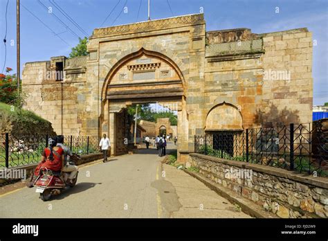 Fort gate, dharwad, Karnataka, india, asia Stock Photo - Alamy