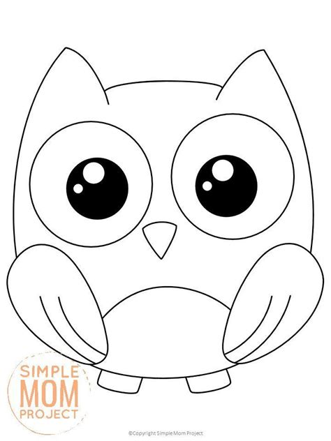 Cute Baby Owl Coloring Pages