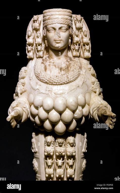 Detail of Goddess Cybele (Artemis) at Ephesus Archaeological Museum Stock Photo - Alamy