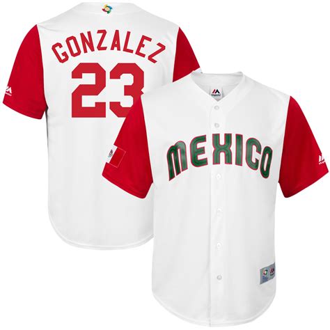 Majestic Adrian Gonzalez Mexico Baseball White 2017 World Baseball ...