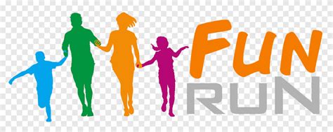 Logo Running Fun run, text, orange png | PNGEgg