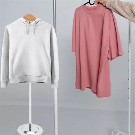 ADJUSTABLE CLOTHING DISPLAY Rack Wood Bag Stand Shop Garment Holder Purse Shelf £23.89 - PicClick UK