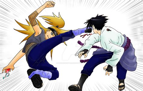 Deidara vs Sasuke by SwordKnight131 on DeviantArt