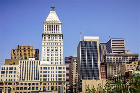 Cincinnati Downtown City Buildings Business District Photograph by Paul Velgos