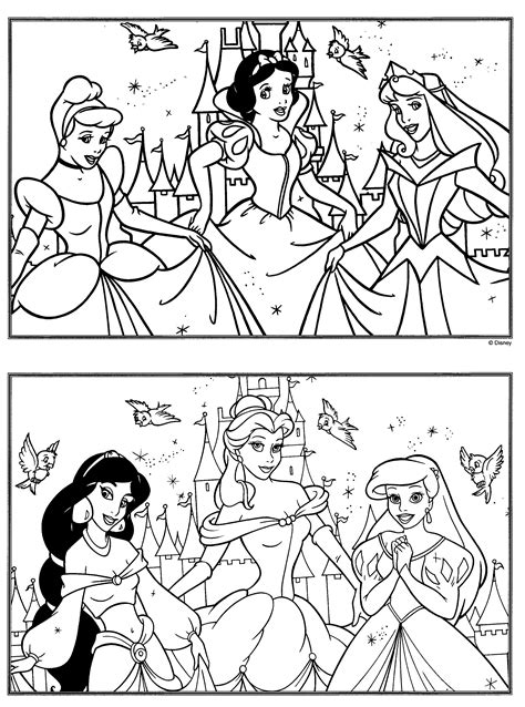 Disney Princess Coloring Pages For Kids - Coloring Pages for Kids