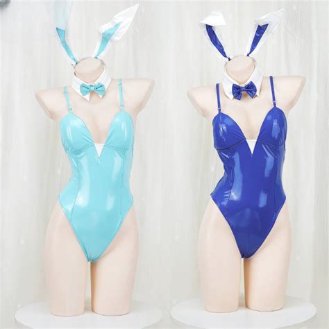 Kawaii Blue Sky Blue Cute Bunny Girl Cosplay Set ON900 - MK Kawaii – MK Kawaii Store