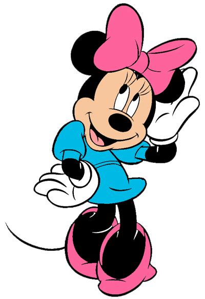 minnie mouse blue dress clipart - Clip Art Library