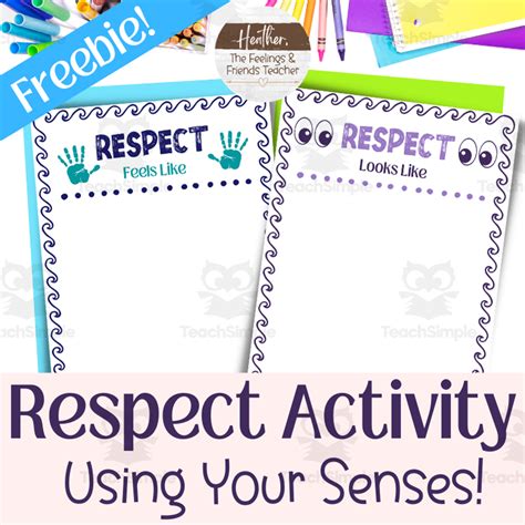 Printable Respect Interactive Worksheet for Elementary Students by ...