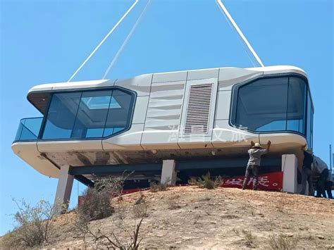 Prefabricated Mobile Container House Luxury Modern Capsule House for Resort - Prefab Homes and ...