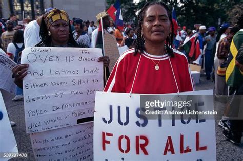 Haitians march in protest of the treatment of Abner Louima, a Haitian... News Photo - Getty Images