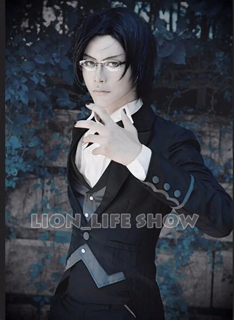 Black Butler 2 Claude Faustus Black Demon Suit Outfit Cosplay Costume Uniform-in Anime Costumes ...