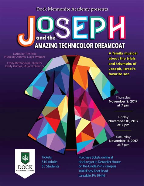 Joseph & the Amazing Technicolor Dreamcoat - DOCK MENNONITE ACADEMY ...