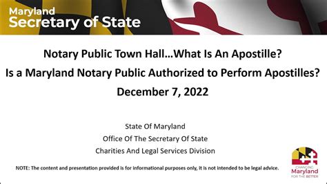 Notary Town Hall: What Is An Apostille? Is A Maryland Notary Public ...